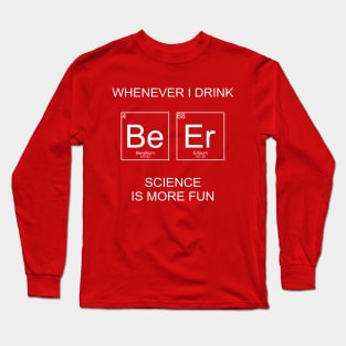 Funny Beer Science Periodic Table Elements Long Sleeve T-Shirt